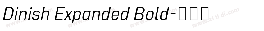 Dinish Expanded Bold字体转换
